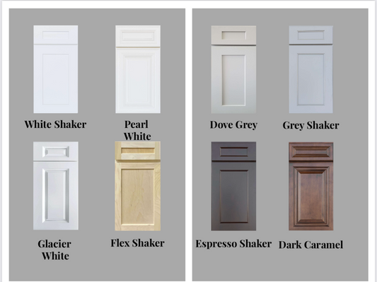 Shaker and Classics Style Cabinets Starting at $180 per ft.