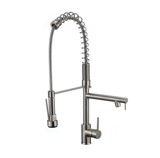 Single Hole Commercial Style Pull Down Kitchen Faucet